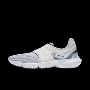 NIKE BNWOT Free RN Fly Sneaker Womens Size 5.5 New Knit Gray White Pull On.